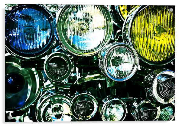 Lambretta Lights Acrylic by JG Mango