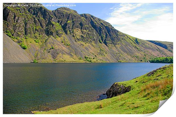 Wastwater, Cumbria. Print by Kleve 