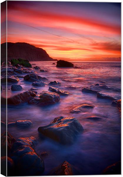 Blood red sky Canvas Print by mark leader
