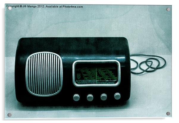 Old Danish Radio Acrylic by JG Mango