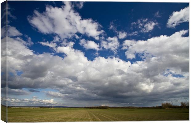 Cloud formations Lancashire Canvas Print by David French