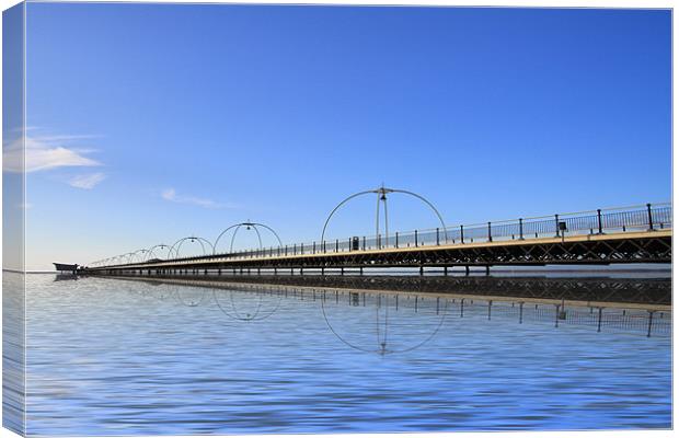 Southport Pier Canvas Print by David French
