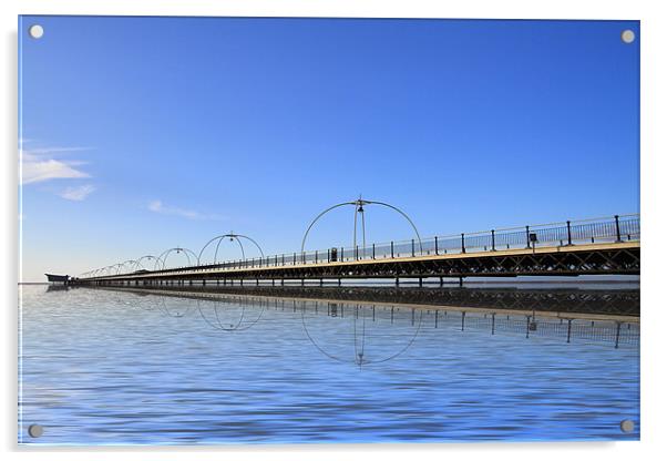 Southport Pier Acrylic by David French