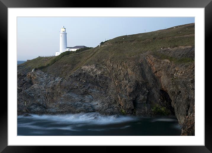 Trevose Head Lighthouse Framed Mounted Print by Scott Simpson