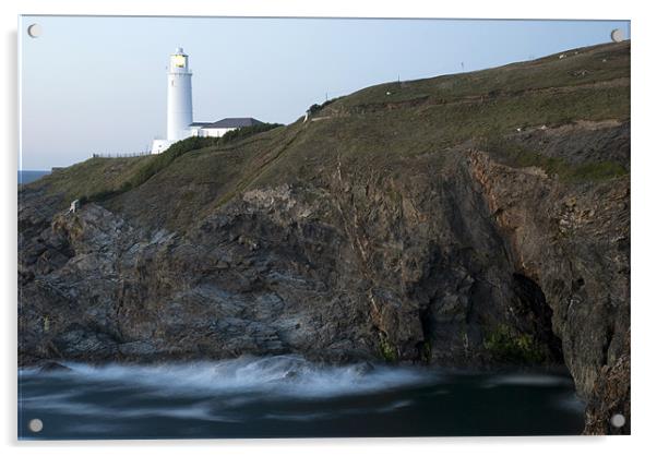 Trevose Head Lighthouse Acrylic by Scott Simpson