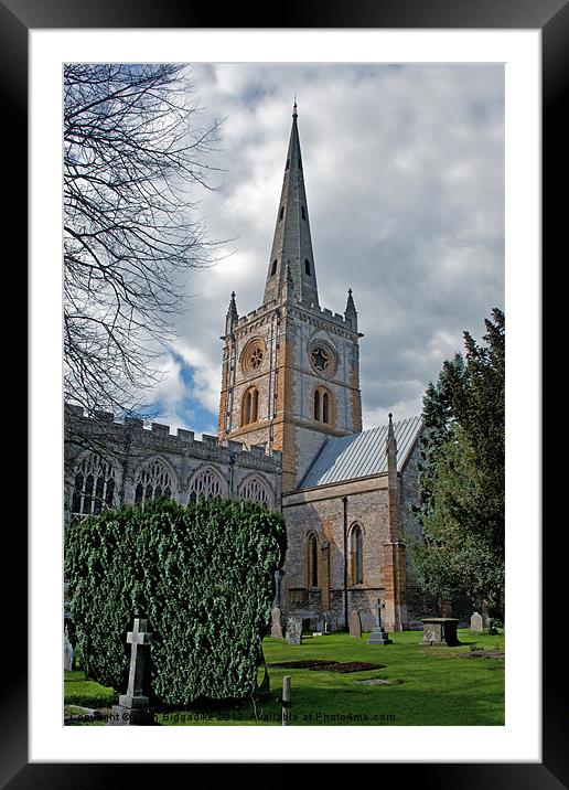 Shakespeare's resting place Framed Mounted Print by John Biggadike