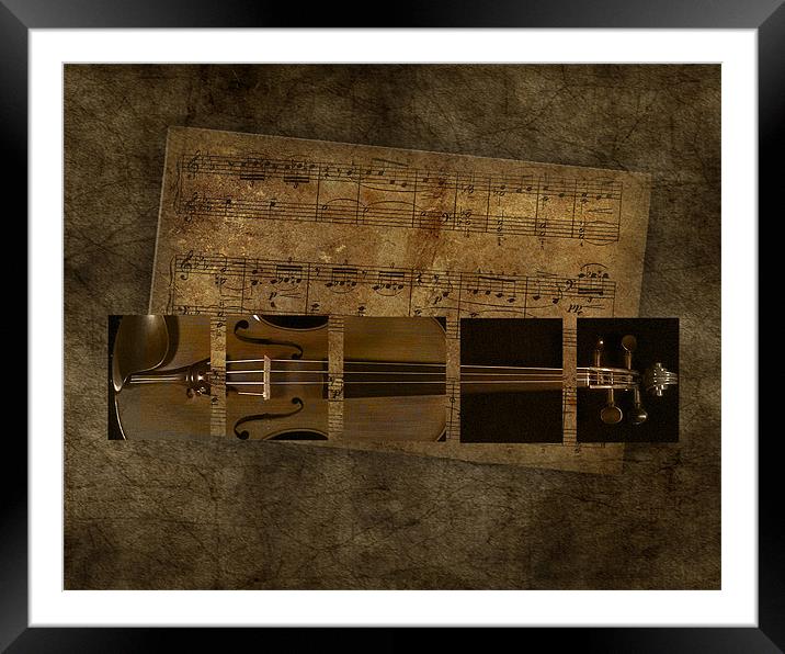 The Sound of a Violin Framed Mounted Print by Debra Kelday