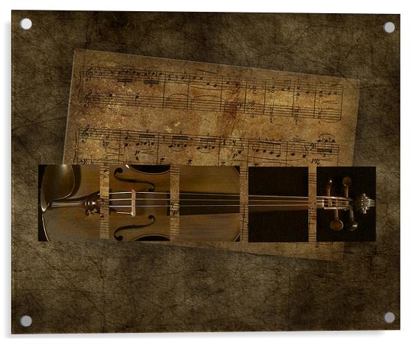 The Sound of a Violin Acrylic by Debra Kelday