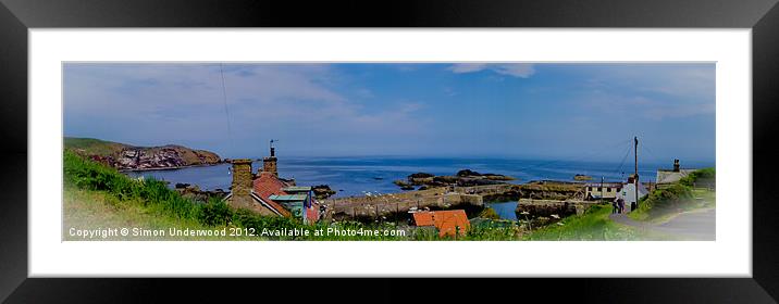 St Abbs Framed Mounted Print by Simon Underwood