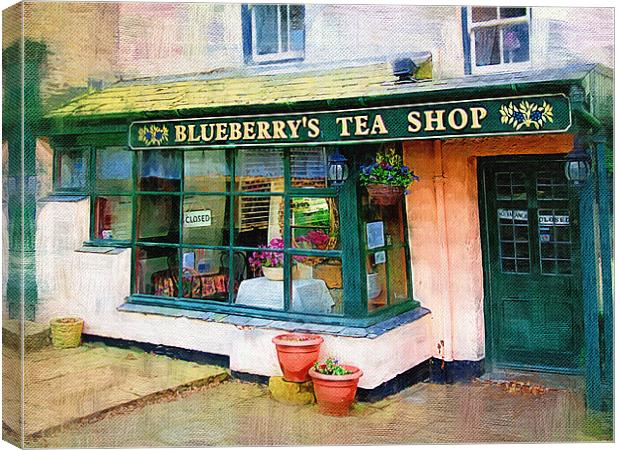 Blueberry's Teashop, Alston Canvas Print by Amanda Moore