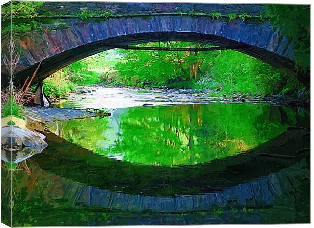Reflections, Grasmere Canvas Print by Amanda Moore
