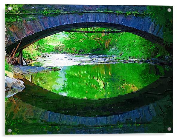 Reflections, Grasmere Acrylic by Amanda Moore