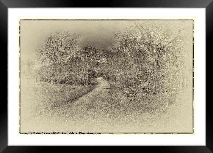 the long walk Framed Mounted Print by kim Reeves
