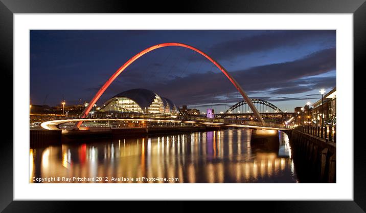 Millennium Bridge Framed Mounted Print by Ray Pritchard