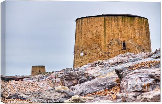 Martello Towers Nos 14 and 15 Canvas Print by Alice Gosling