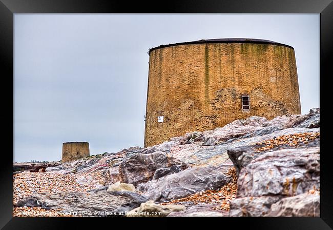 Martello Towers Nos 14 and 15 Framed Print by Alice Gosling