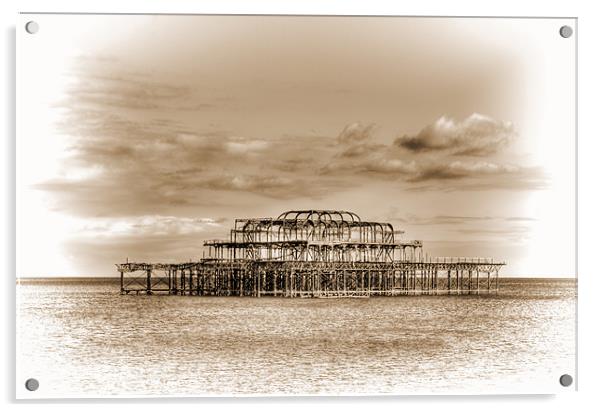 The Old Pier Brighton Acrylic by Dean Messenger