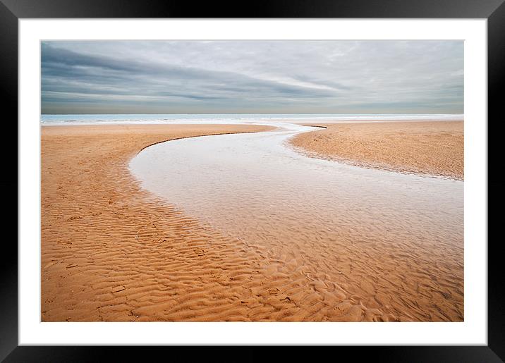 Low tide at Holkham Framed Mounted Print by Stephen Mole
