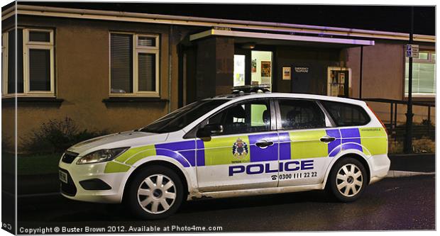 Tayside Police Car Canvas Print by Buster Brown