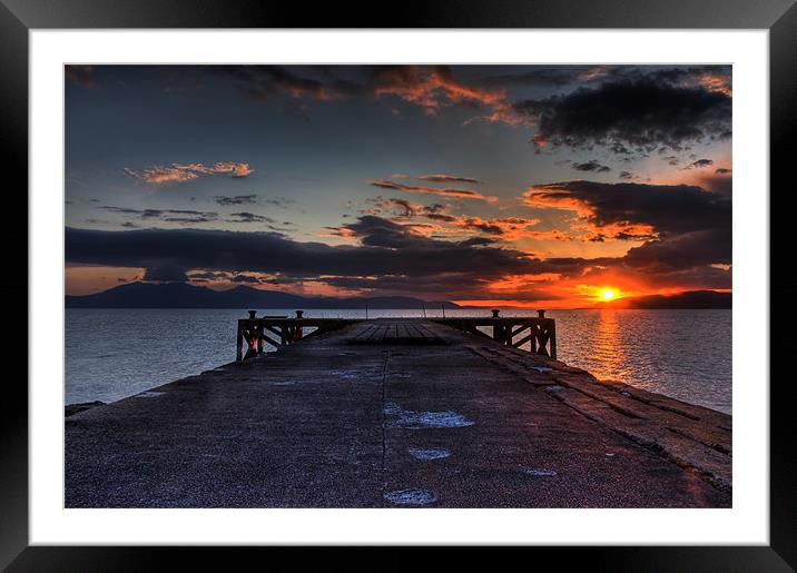 Sunset Framed Mounted Print by Sam Smith