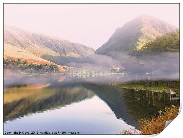Buttermere and Fleetwith Print by Kleve 