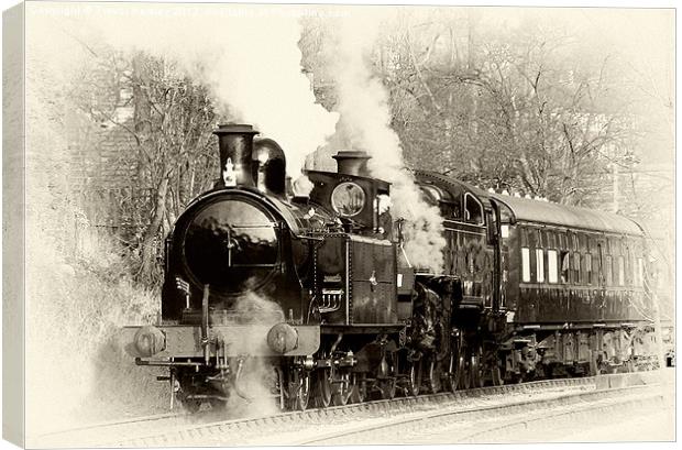 Vintage Steam Train Canvas Print by Trevor Kersley RIP