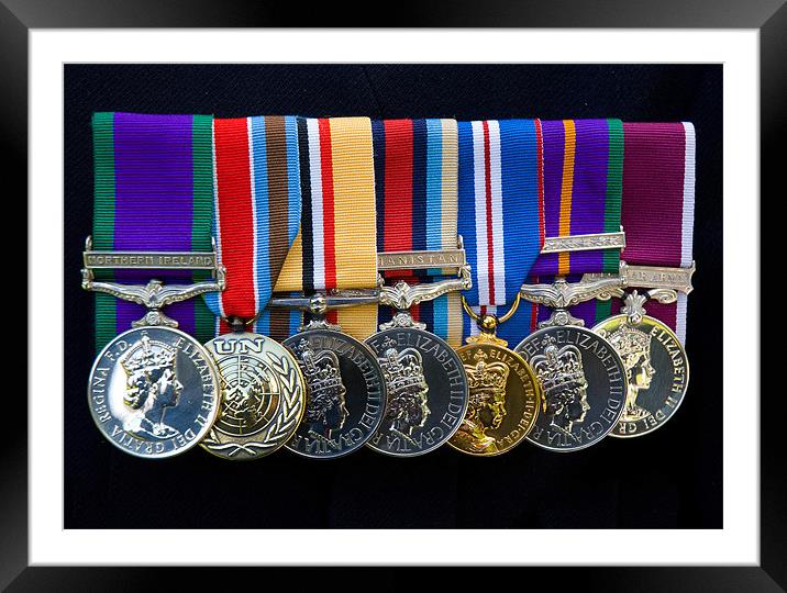 Campaign Medals Framed Mounted Print by Peter Jarvis