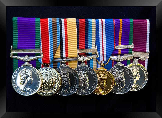 Campaign Medals Framed Print by Peter Jarvis