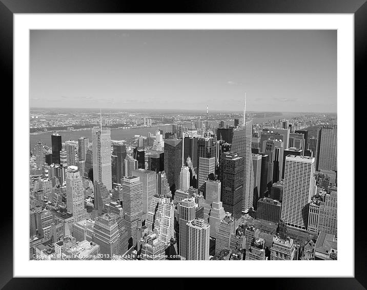 New York Framed Mounted Print by Paula Jardine