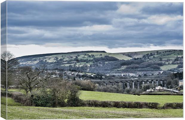 Hengoed Viaduct Canvas Print by Steve Purnell