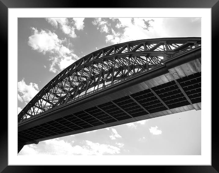 Tyne Bridge Framed Mounted Print by Paula Jardine