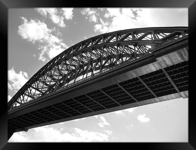 Tyne Bridge Framed Print by Paula Jardine