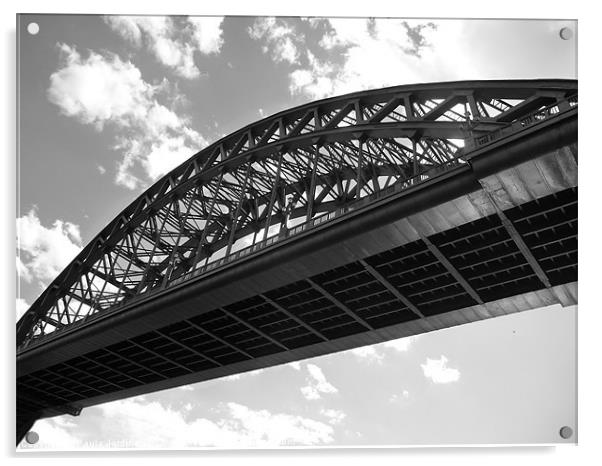 Tyne Bridge Acrylic by Paula Jardine