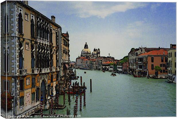 Venice Grand Canal Canvas Print by Kleve 