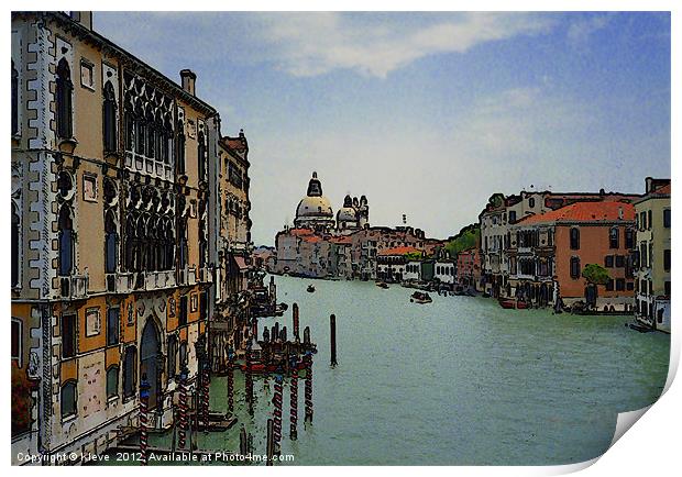 Venice Grand Canal Print by Kleve 