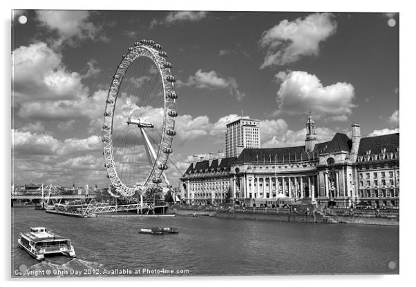 The London Eye Acrylic by Chris Day