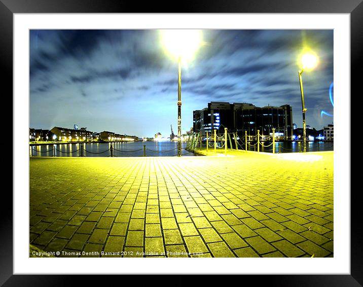 London Docklands Framed Mounted Print by Thomas Dentith Barnard