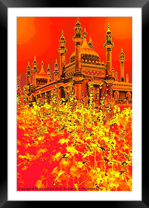 RED-HOT BRIGHTON Framed Mounted Print by Helen Cullens
