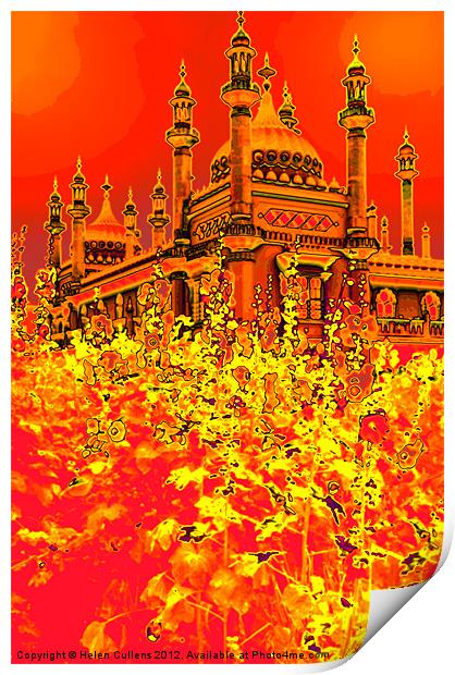 RED-HOT BRIGHTON Print by Helen Cullens