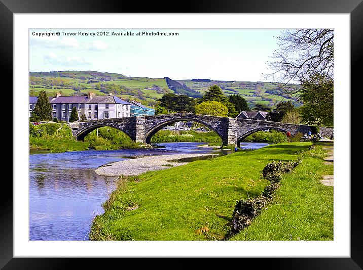 Y Bont Fawr - Llanrwst Bridge Framed Mounted Print by Trevor Kersley RIP