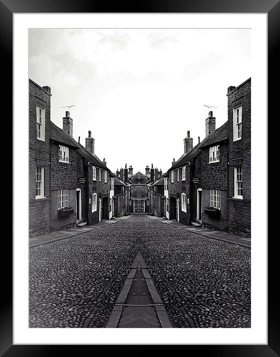 Cobbled streets Framed Mounted Print by Sharon Lisa Clarke