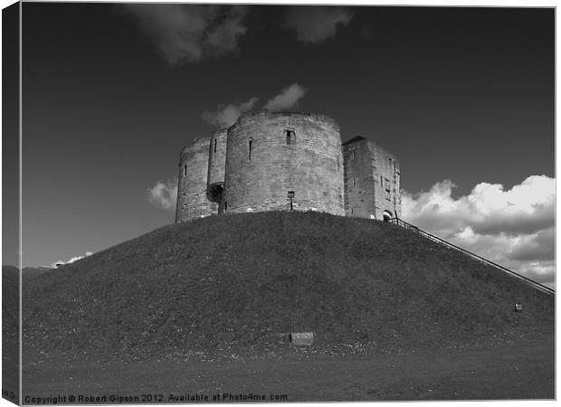 York Clifford,s tower historic building Canvas Print by Robert Gipson