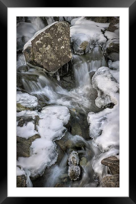 Rhaeadr Idwal Waterfall Fossils Framed Mounted Print by Natures' Canvas: Wall Art  & Prints by Andy Astbury