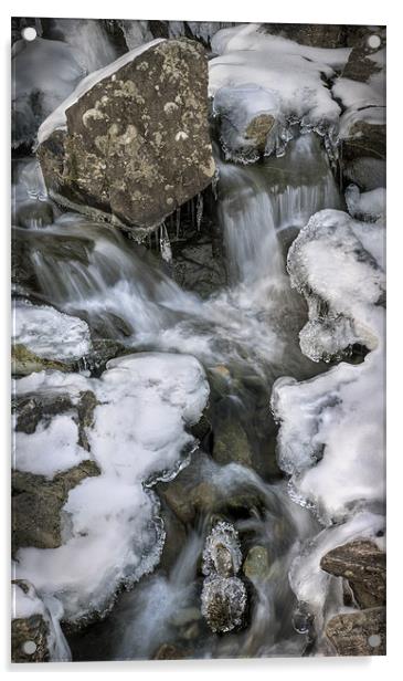 Rhaeadr Idwal Waterfall Fossils Acrylic by Natures' Canvas: Wall Art  & Prints by Andy Astbury