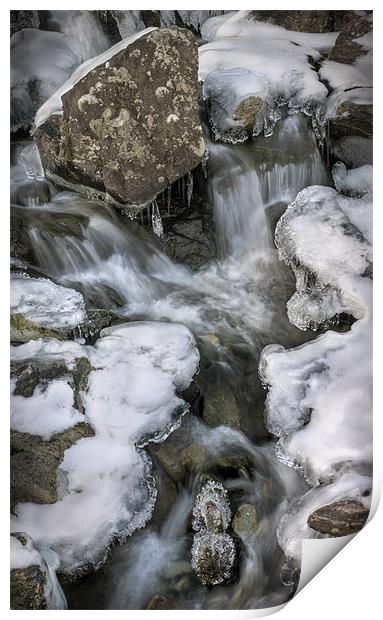 Rhaeadr Idwal Waterfall Fossils Print by Natures' Canvas: Wall Art  & Prints by Andy Astbury