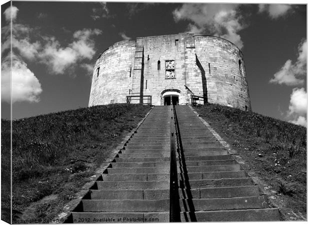 York Clifford's Tower historical building. Canvas Print by Robert Gipson
