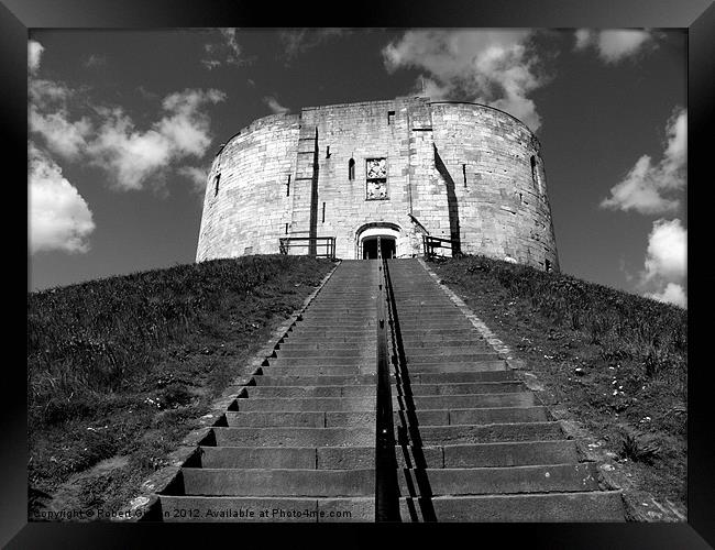 York Clifford's Tower historical building. Framed Print by Robert Gipson