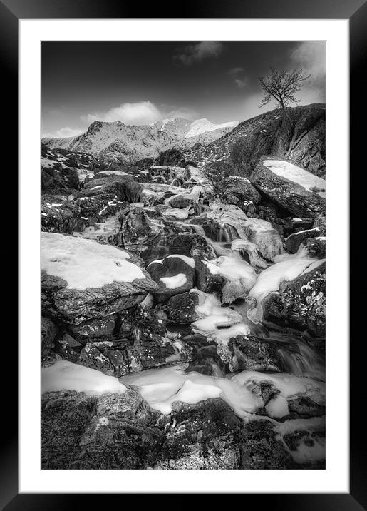 Rhaeadr Idwal Waterfall Framed Mounted Print by Natures' Canvas: Wall Art  & Prints by Andy Astbury