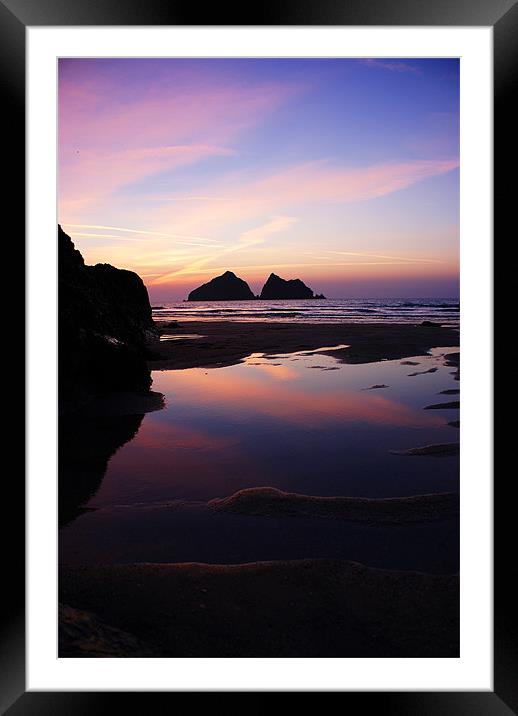 Holywell Sunset Framed Mounted Print by Gareth McKillop