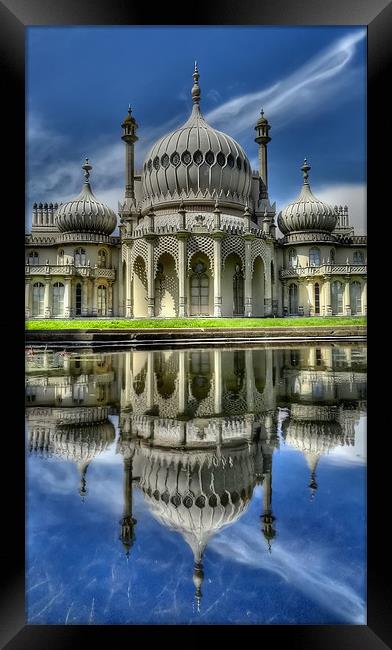 Brighton Pavilion Reflected Framed Print by Phil Clements